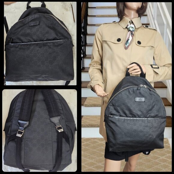 Gucci  Black Nylon backpack/rucksack - Picture 12 of 17
